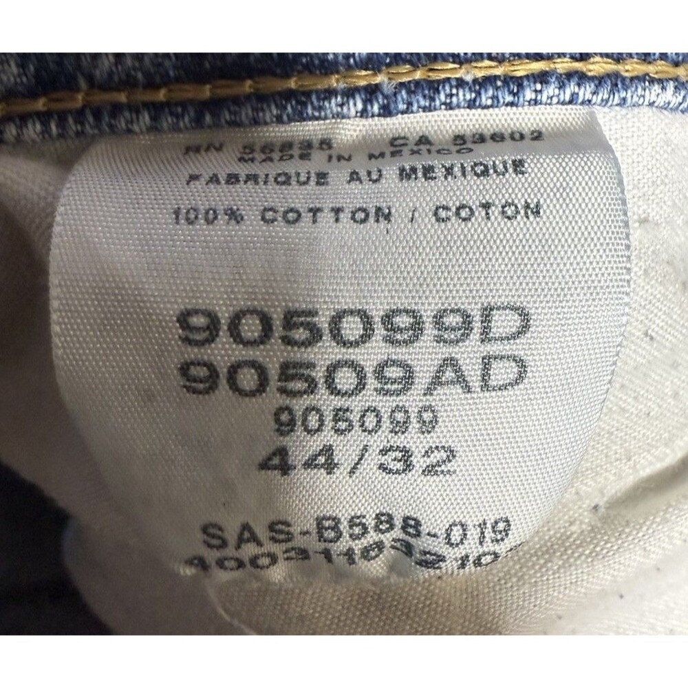 Cabela's Jeans Men's size 44x32 Straight Leg Blue Denim 100% Cotton 905099